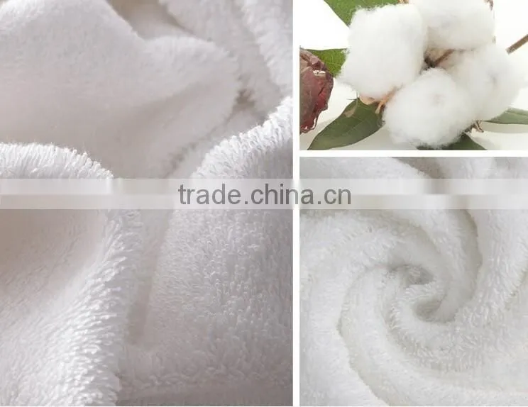 Pure Cotton Soft Towel White Customized Logo Hand Towel for Motel 100% cotton towel sets for hotel