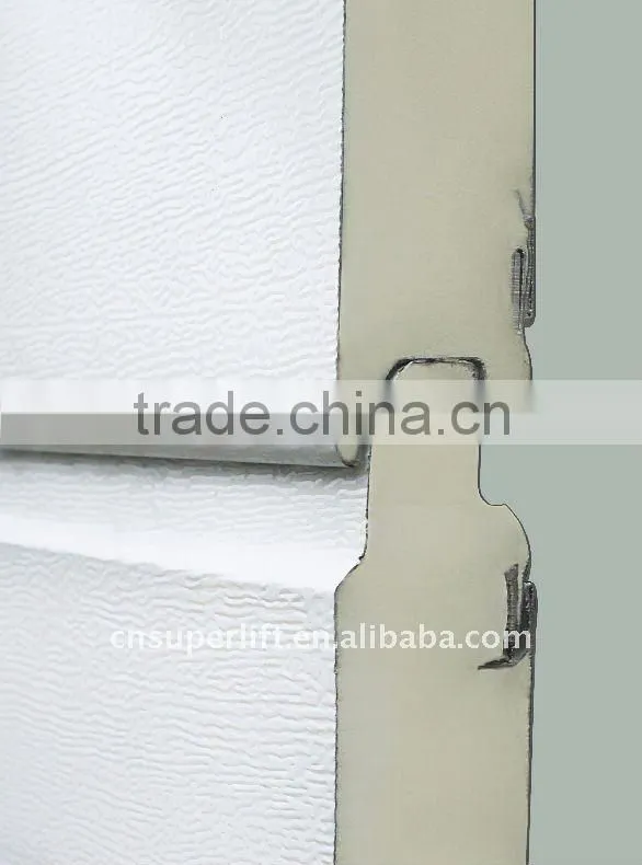 Garage door panel produced out with automatic Continous PU production lines