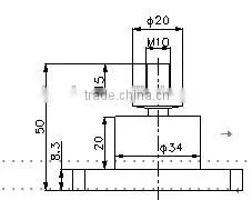 Stainless steel Model T106 hopper scale load cell ,pull and push load cell