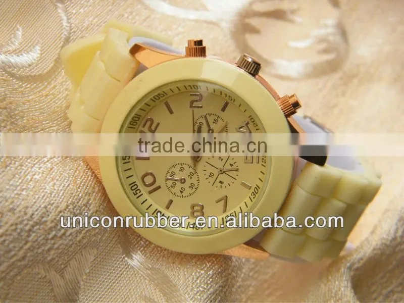 Best Products For Women 12 Colors Silicone Wrist Watch With Diamond