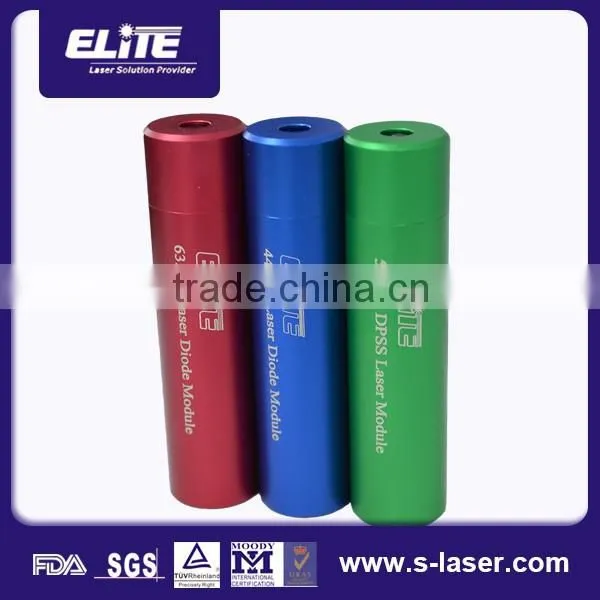 Wide work temperature alunimium anodized/brass blue diode laser