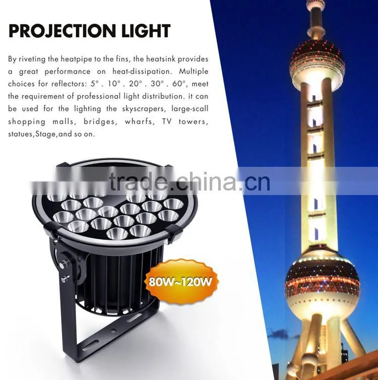 China excellent manufacturer high quality high mast floodlights 80w high mast light