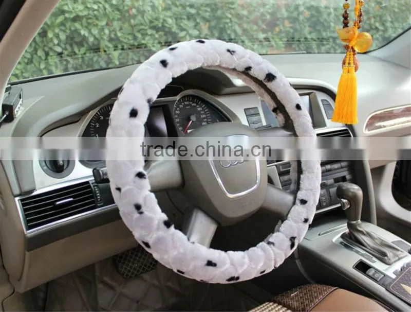 New Warm Fur Car Steering Wheel Cover