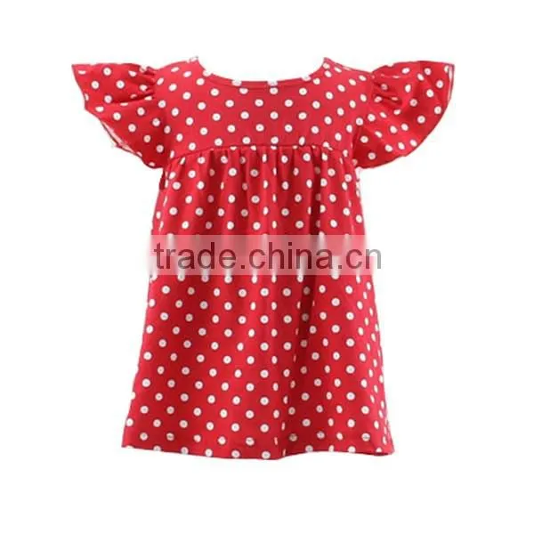 The latest fashions children's boutique clothing polka dots baby girls dress princess dress