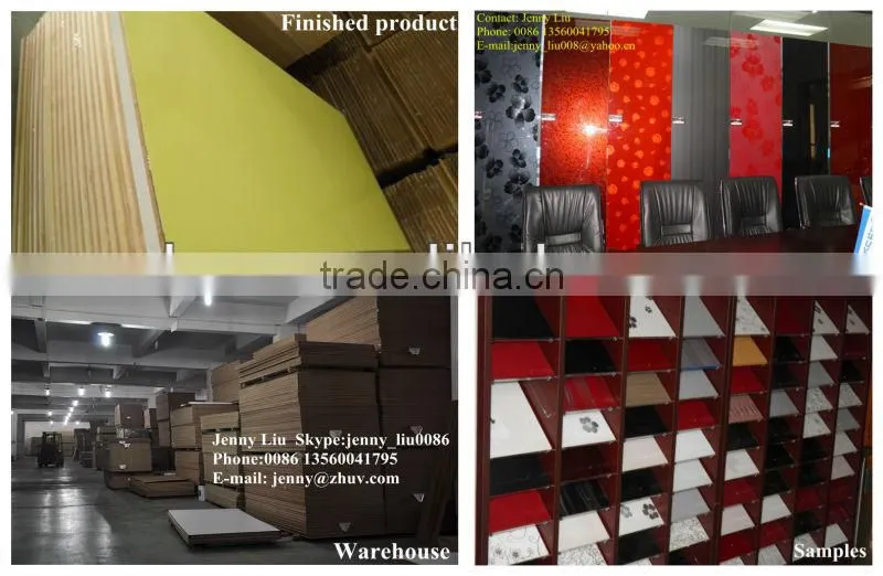 high gloss acrylic face melamine mdf