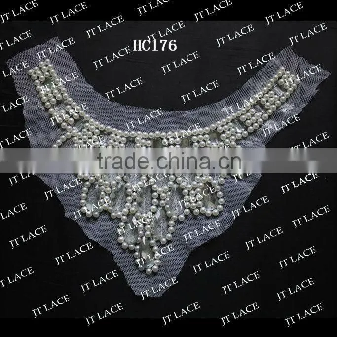 Handmade beaded trim for ladies garment