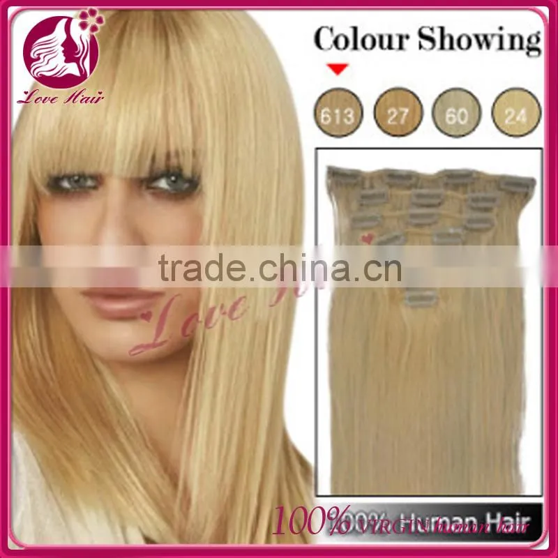 malaysain virgin hairs clip in malaysian hair extensions