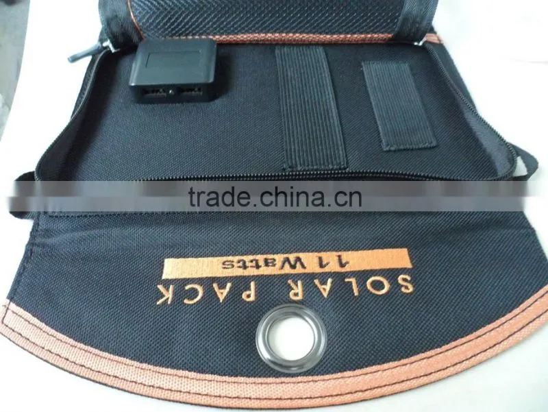 High efficiency portable solar pannels 2pcs panels 11watts charge for mobile phones