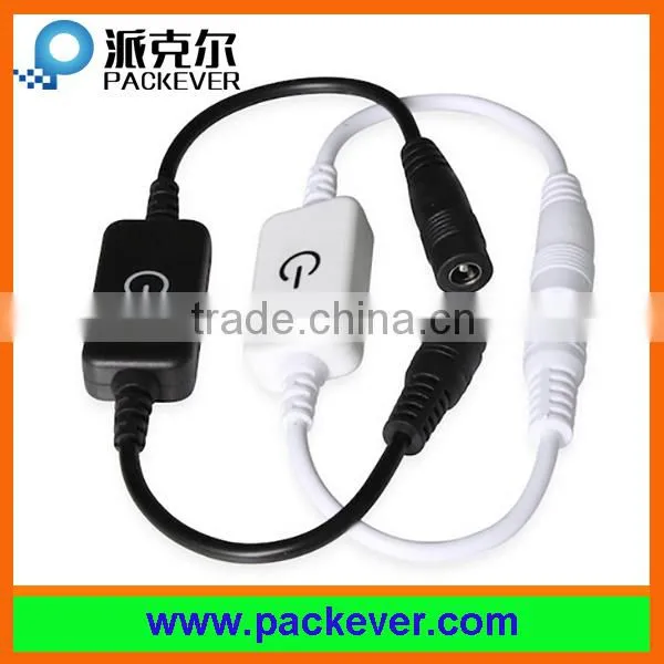12-24V single color LED lights touch dimmer switch with DC plug