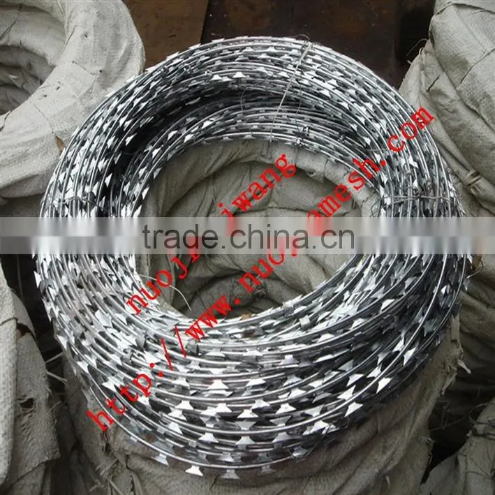 ISO9001 Stainless Steel Spiral Barbed Wire