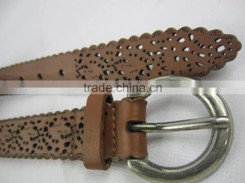 hot sell 2.5cm width new fashion pu leather lady belt