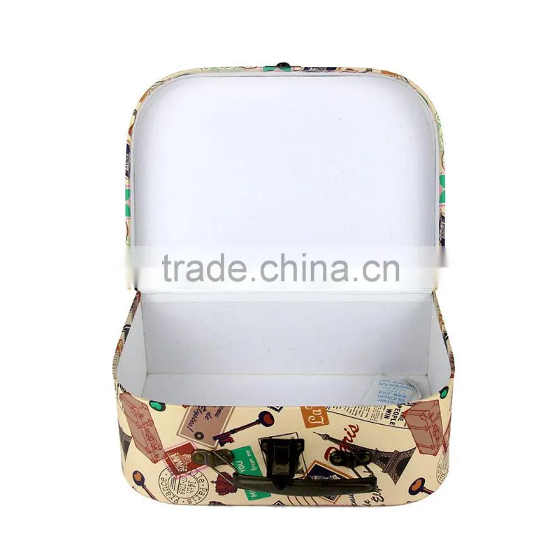 3 of set colorful printing mini suitcase underwear storage box wholesale