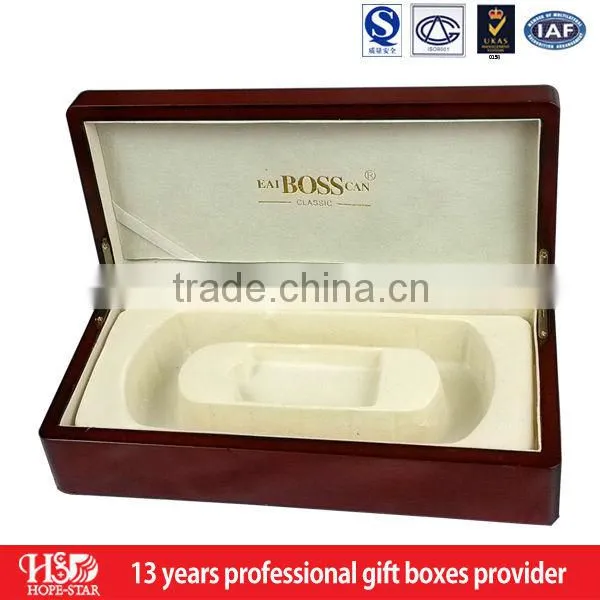 China manufacturer customized handmade wooden gift box,empty vintage wooden pens box wholesale