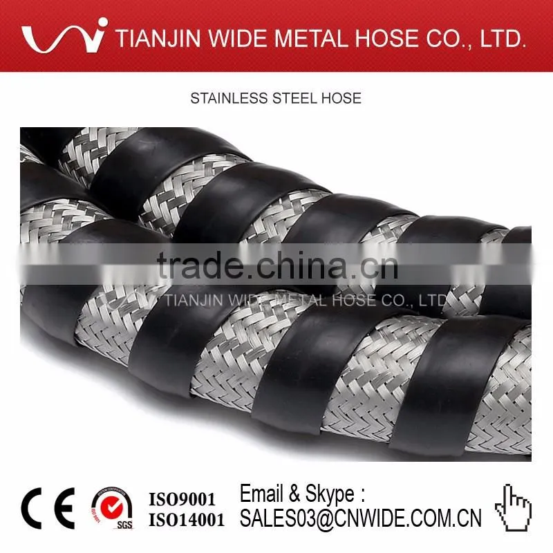 PVC Guard Nylon Braided Cover Flexible Hose with Flange