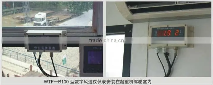 intelligent wind gauge for quay crane