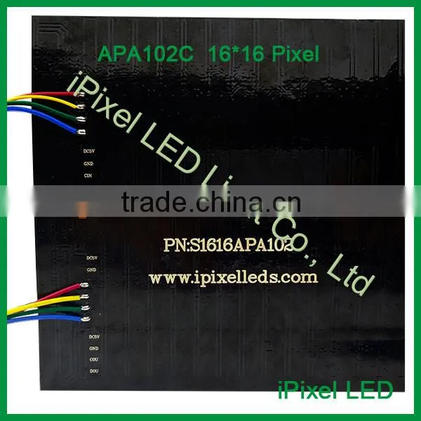 16x16pixel square apa102 led flexible matrix