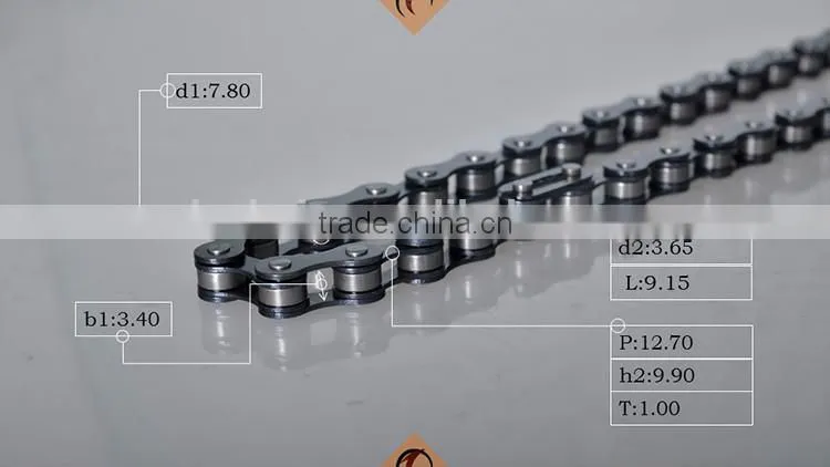 Zhejiang jinhua yongkang cycle roller driving chain 410