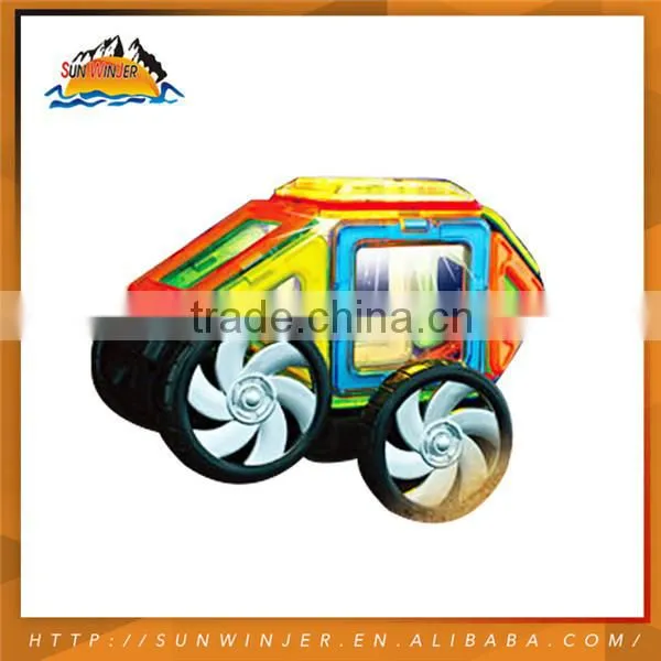 Hot sell 168pcs magnetic blocks toys Cheap Plastic Toy Cars