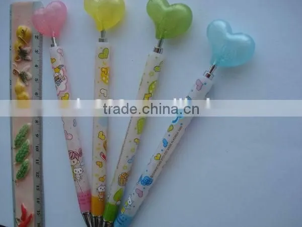 heart shaped mechanical pencil automatic pencil for promotion