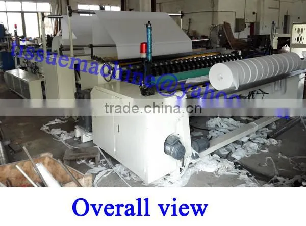 Centrepull Coreless 2200mm Embossing Color Printing Jumbo Roll Tissue Machine