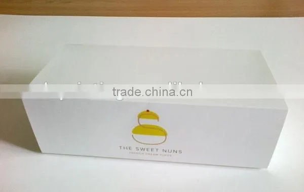 customized printed macaron box/ china made high quality macarons packaging box with pvc/ drawer macaron boxes wholesale