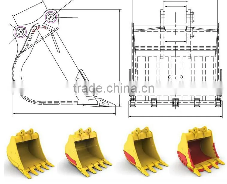 pc200 skeleton excavator bucket, skeleton bucket for excavator, pc200 pc120 zx120 skeleton bucket