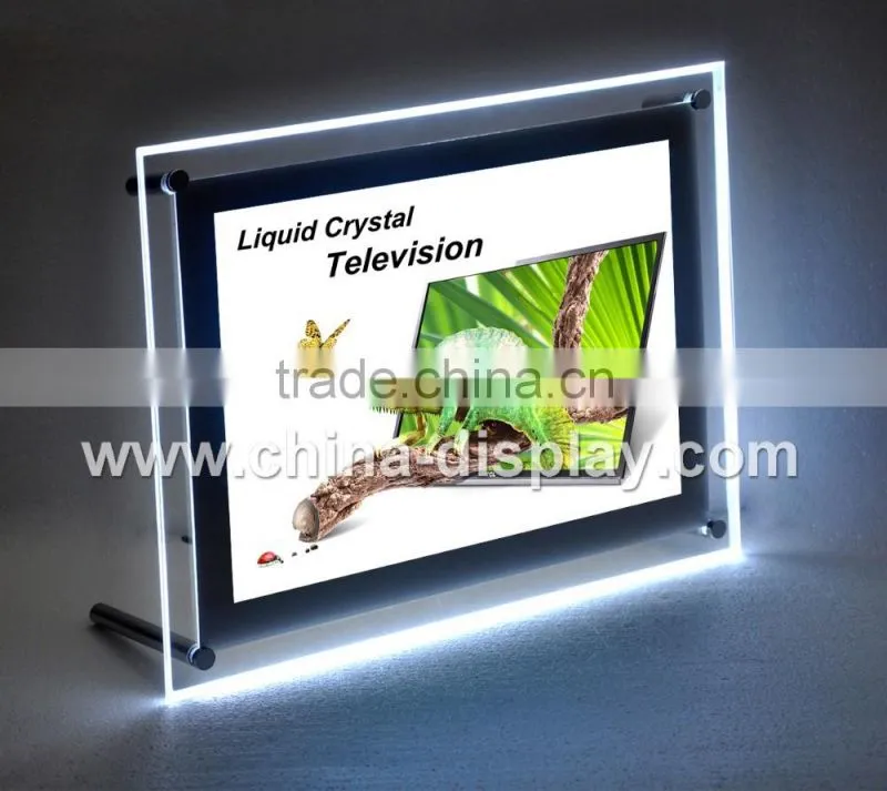 Expo popular acrylic advertising led screen display with scrolling letters