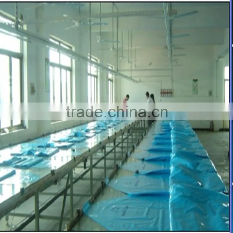 Plastic industrial rain suit/polyester rain suit