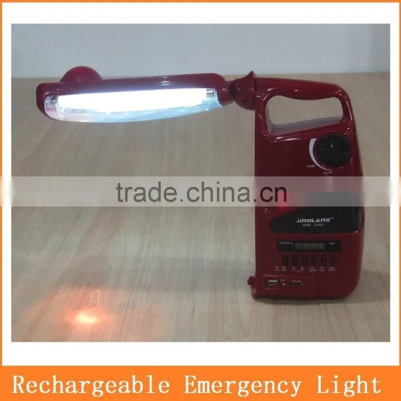 2x6W fluorescent tubes solar rechargable camping lamps MODEL 288U