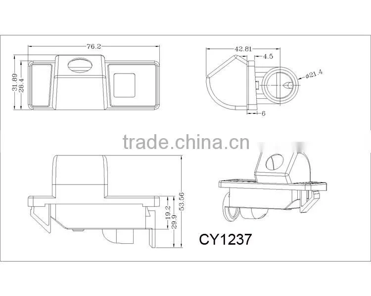 HD CCD Waterproof 170 Degree Car Backup Rear Camera Citroen C5 2012