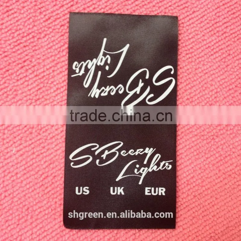 Japanese garment folded printing label
