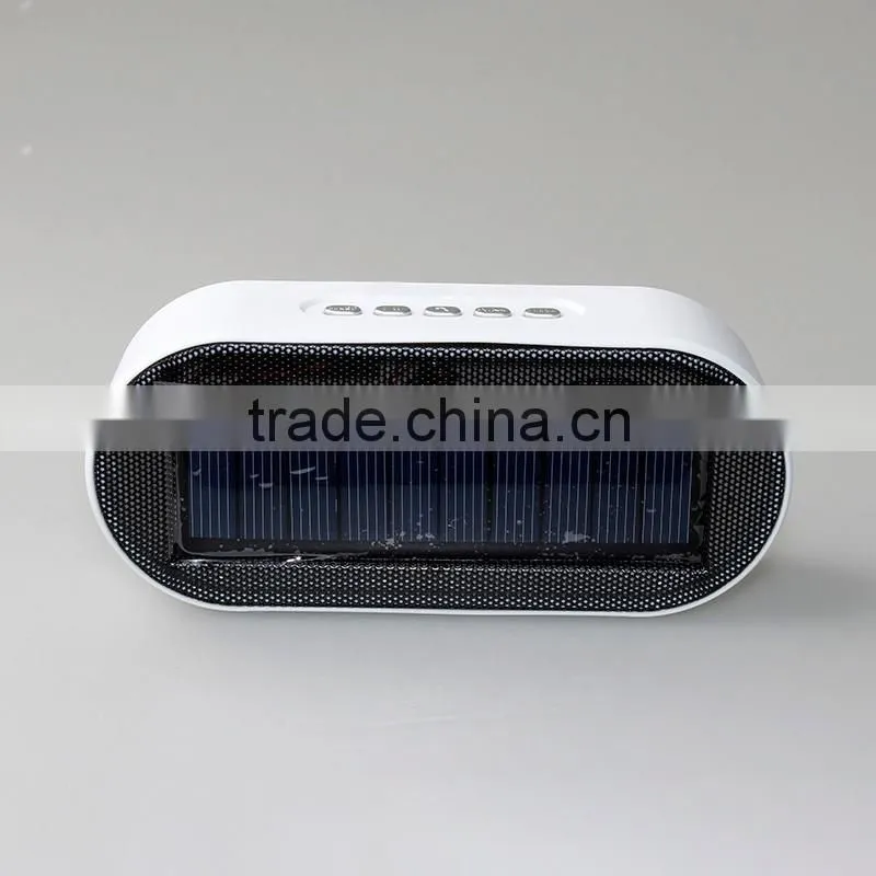 Mini portable solar powered bluetooth outdoor speaker with wireless mic