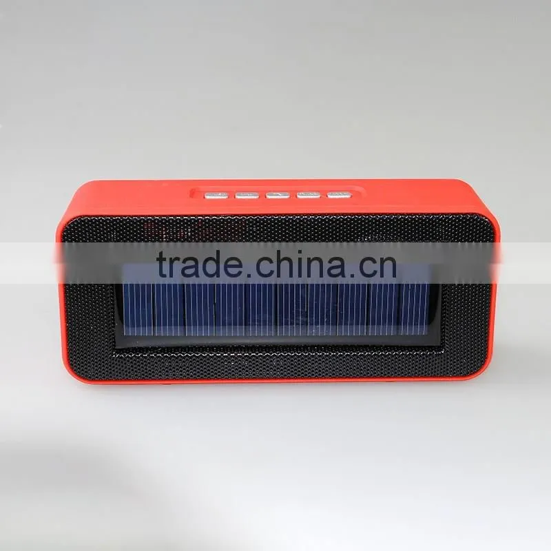 Hot selling 2016 mini portable fm usb solar bluetooth speaker
