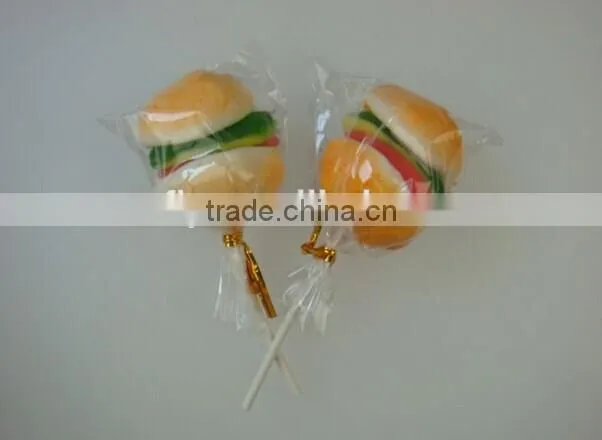 Hamburger Marshmallow Lollipop / Gummy Burger Marshmallow Lollipop Candy
