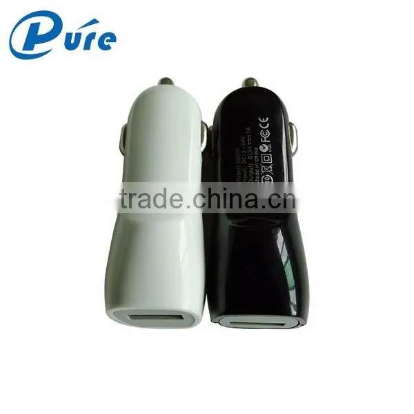 2016 hot sell mobile phone colorful 5V 1A mini single usb car charger parts