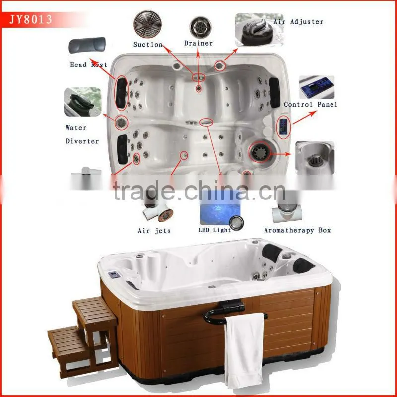 Acrylic Material and Massage Function 2 person spa hot tub outdoor spa bath