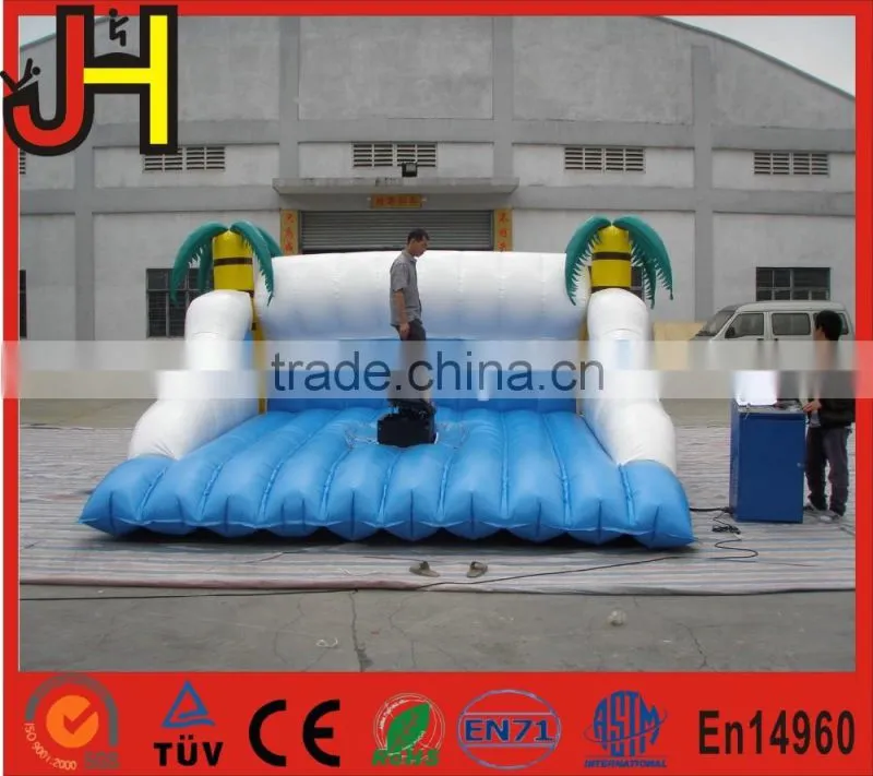 Inflatable mechanical surf simulator, inflatable mechanical surfboard, inflatable surf board