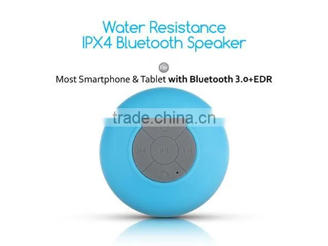 2014 Newest Multi-functional Bluetooth Shower Speaker W/ Built-in Micphone Supports Hands-free Calling & Stereo Music Play