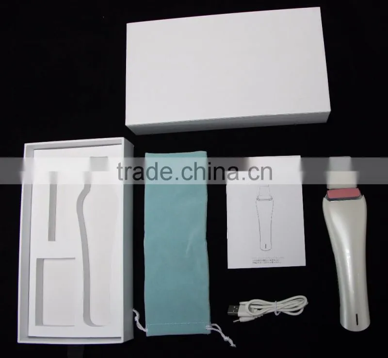High frequency galvanic photon ultrasonic skin scrubber ion facial massage