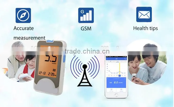 SIFHEALTH-4.4 Accurate GSM Blood Glucose Monitoring, Bluetooth Blood Glucose Meter