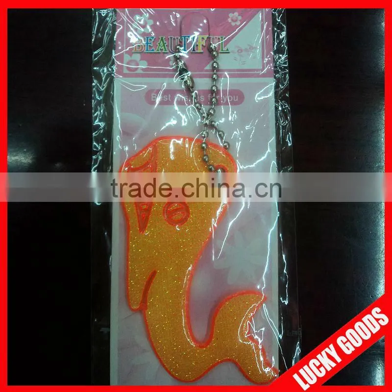 hot sale reflective promotion gifts keychain with custom design