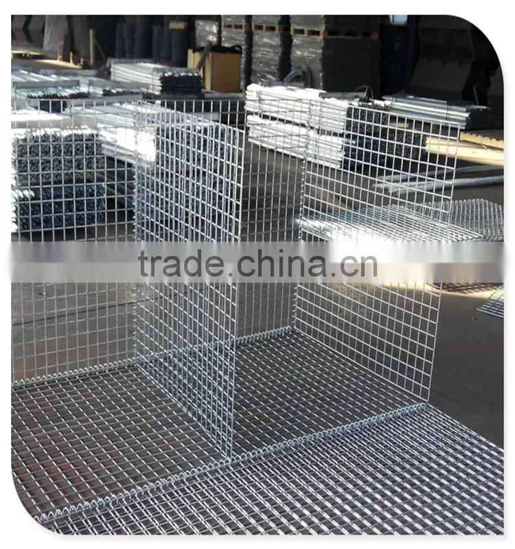 75*75mm 100*100mm mesh size galvanized stone gabion box