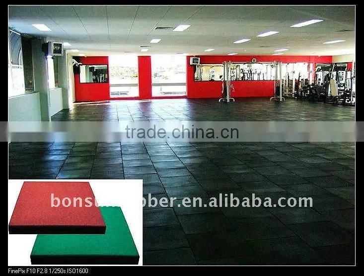50cmx50cm(WidthxLength) Comfortable rubber floor matting