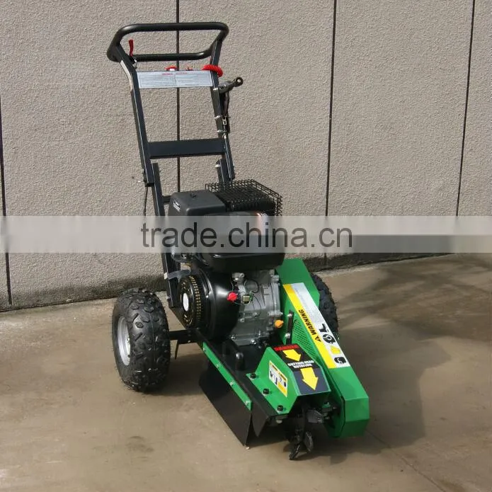 15hp Gasoline Engine Stump Grinder with 23.5cm Grinding Capacity Below Ground Level CE Approval