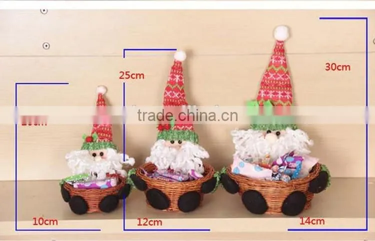 Cheap new wicker craft gift christmas decorations basket made in china