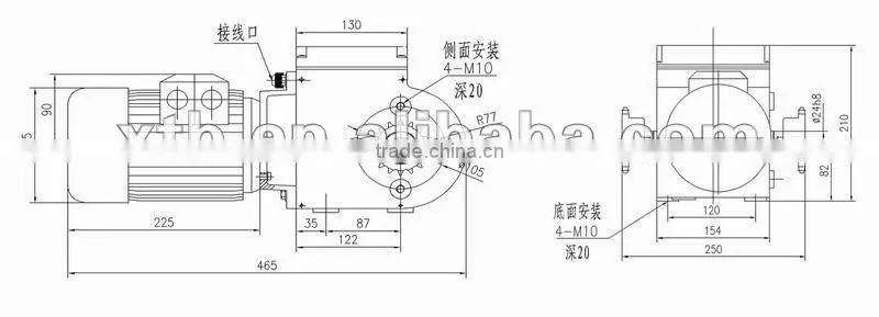 helical greenhouse shading gear motor,400Nm/800Nm