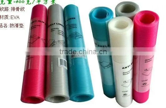 China plastic EVA drawer liner,shelf liner,refrigeator anti slip mesh mat