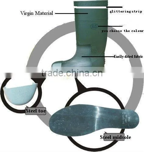 PVC cold-resistant safety boots,pvc shoes