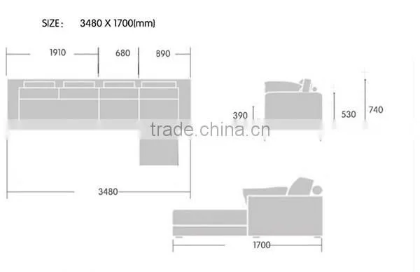 SFA00011 Cheap Corner Sofa for Sale,Two Seat Home Sofa Bed,Fashionable Corner Sofa