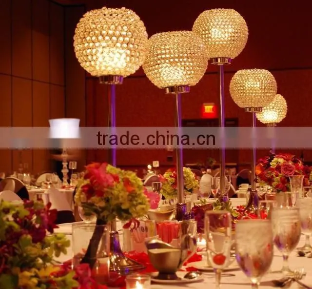 wedding table ball centerpiece candle holder
